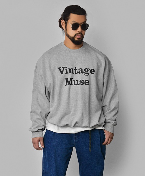 Vintage Muse 루즈핏 맨투맨 937
